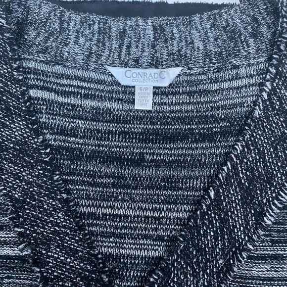 Conrad C black, white and silver cardigan sweater - Picture 4 of 4